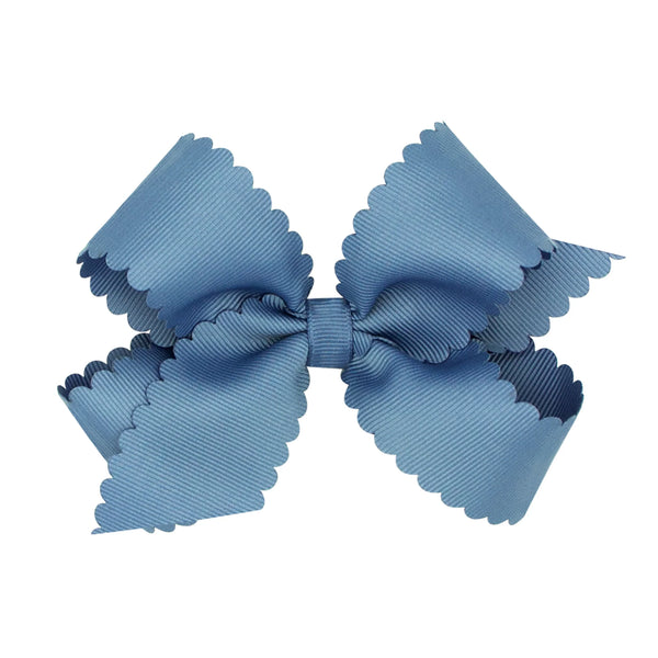 Medium Scalloped Bow (Assorted Colors!)