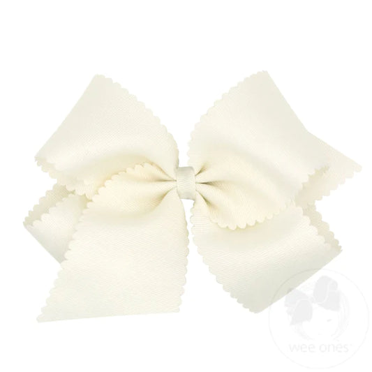 Medium Scalloped Bow (Assorted Colors!) - Magpies Paducah