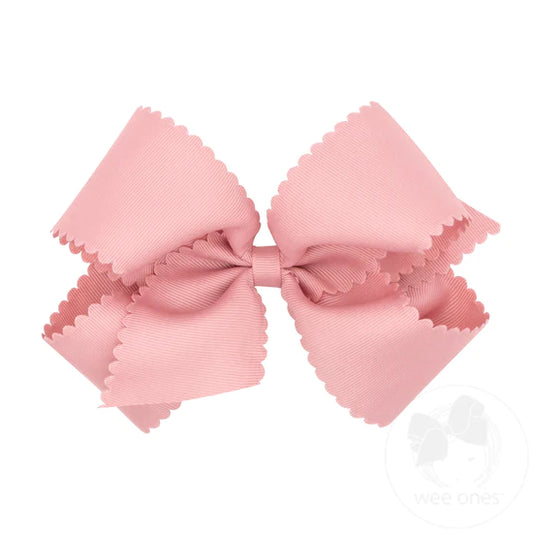 King Scalloped Bow (Assorted colors!) - Magpies Paducah