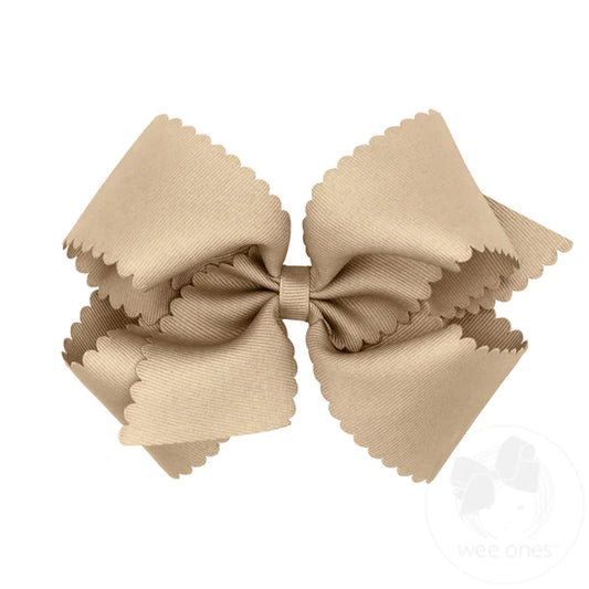 King Scalloped Bow (Assorted colors!) - Magpies Paducah