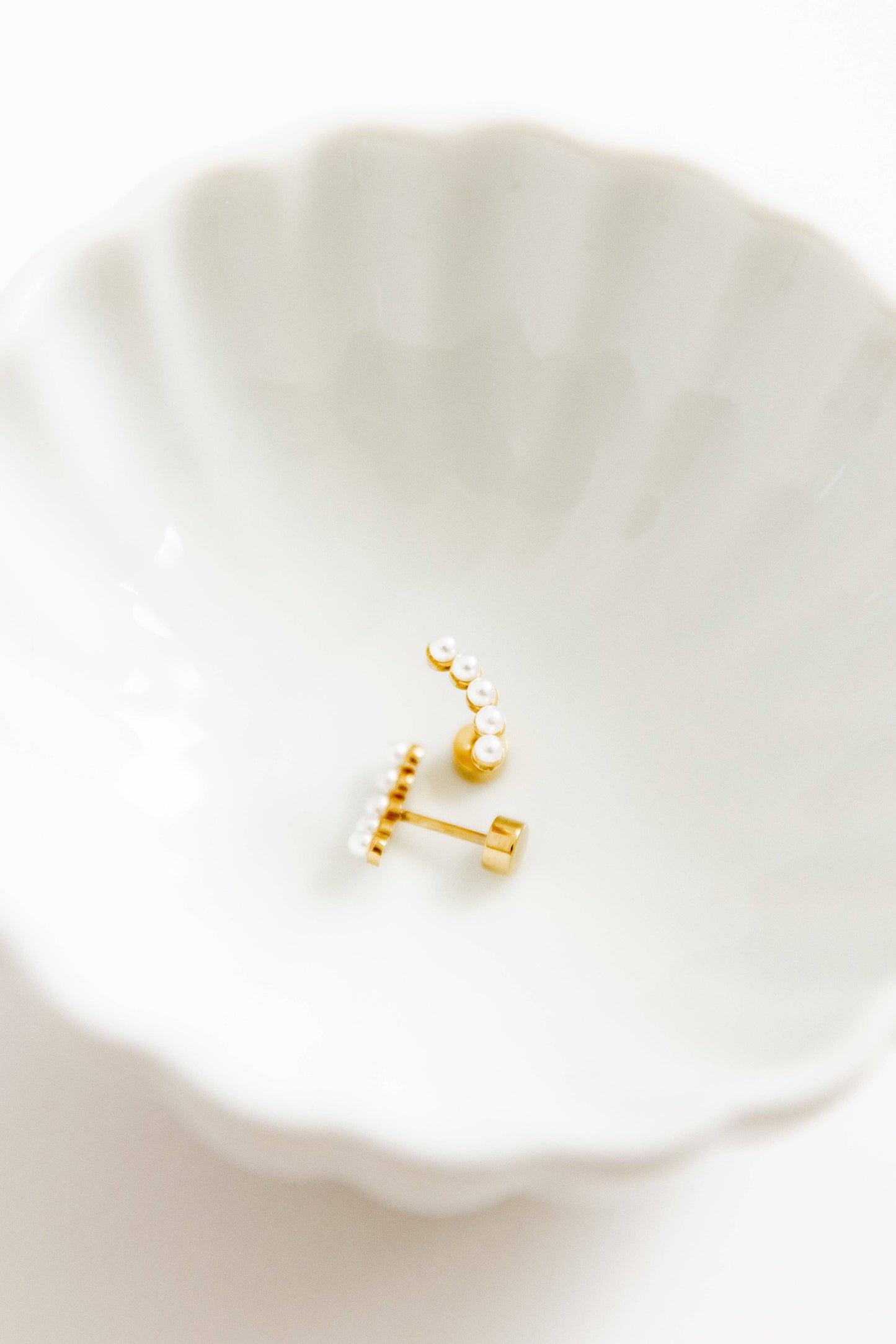 Screwback Stud Earrings, Abigail Pearl