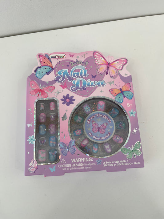 Nail Diva, Tie Dye Butterfly - Magpies Paducah