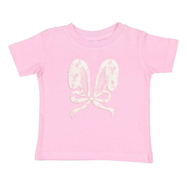 Lace Bunny Bow Patch Easter Short Sleeve T-Shirt - Kids - Magpies Paducah