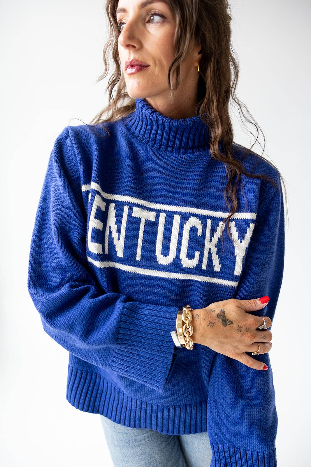 Women’s Kentucky Rolled Turtleneck Sweater - Magpies Paducah