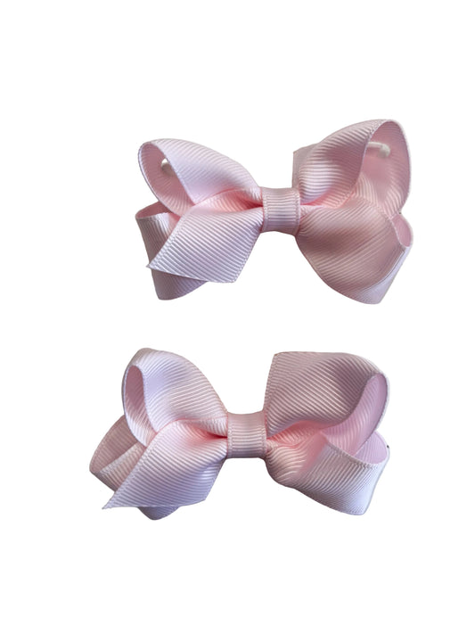 Mini Bow Pair, Powder Pink - Magpies Paducah