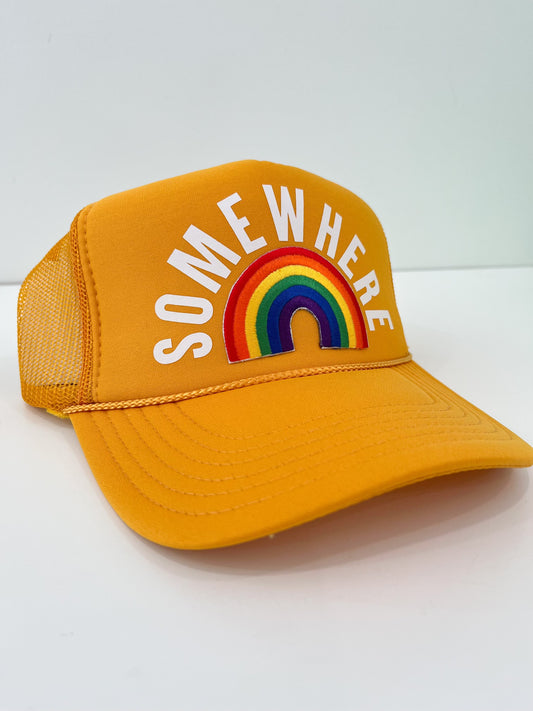 Somewhere Over the Rainbow Gold Trucker - Magpies Paducah