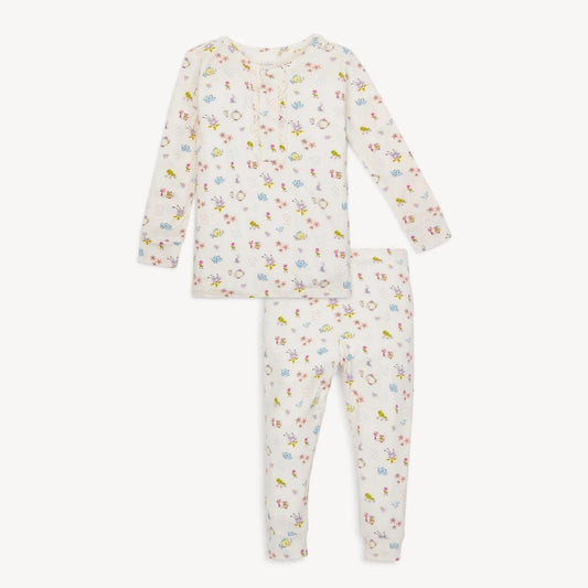 Long SLeeve PJ Set, Princess Friends