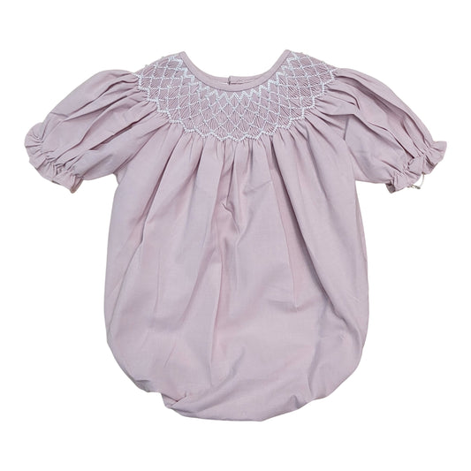 Catherine Pearl Smocked Bubble, Dusty Pink - Magpies Paducah