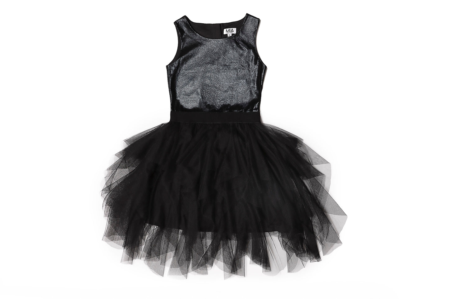 Black Cascade Dress