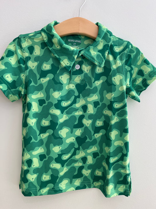 Performance Polo, Green Camo Golf