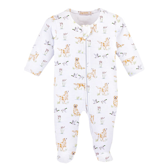 Zippered Footie, Goldens & Mallards