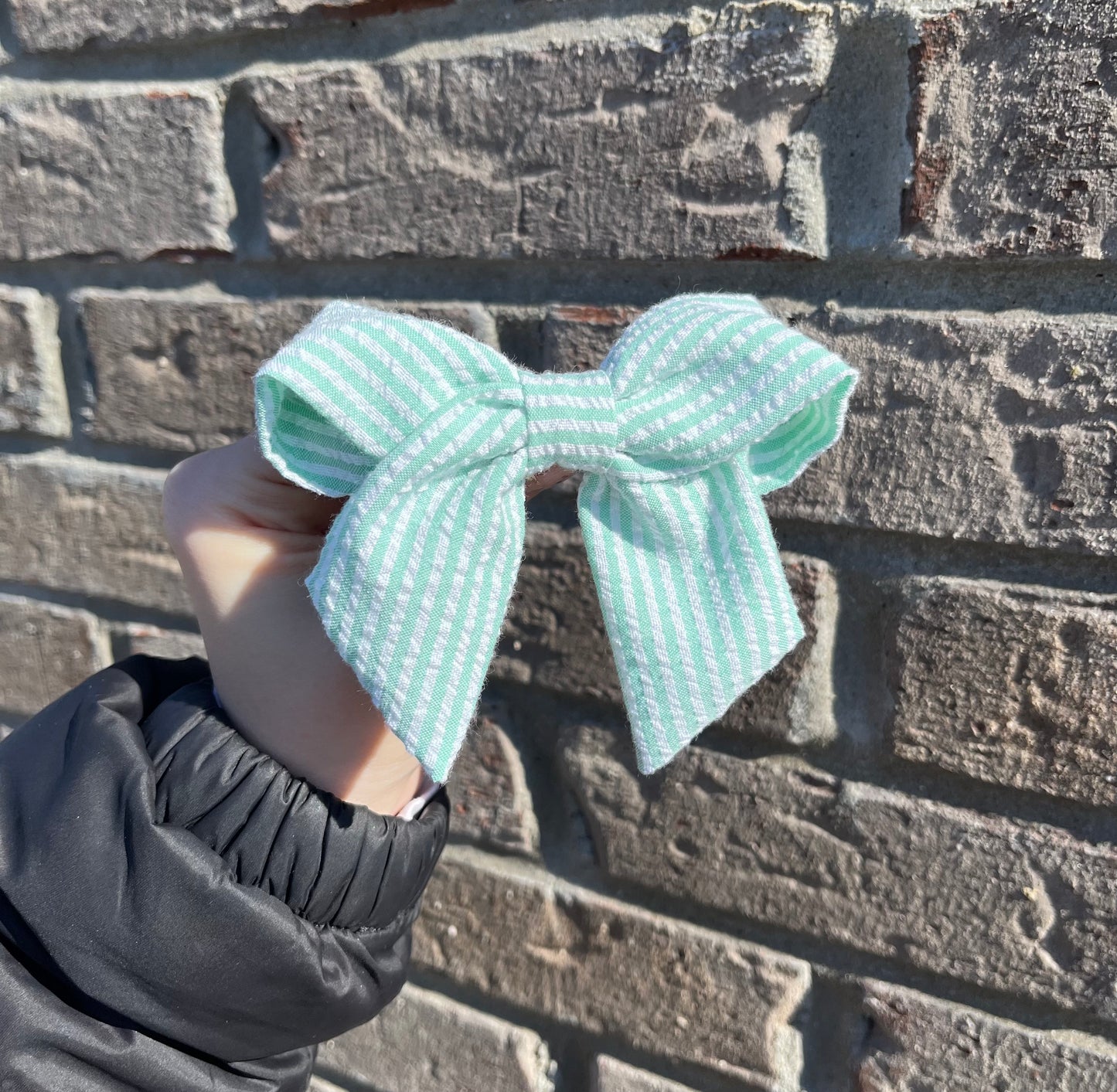 Mini Seersucker Bow (6 colors!)