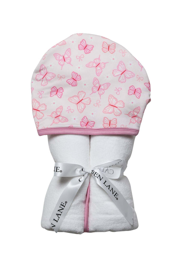 Bamboo Hooded Towel, Blooming Butterflies