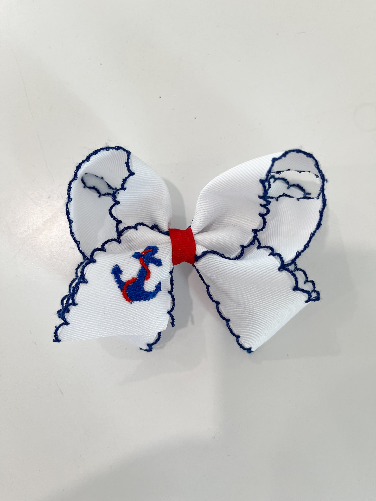 Medium Moonstitch Bow, Anchor - Magpies Paducah