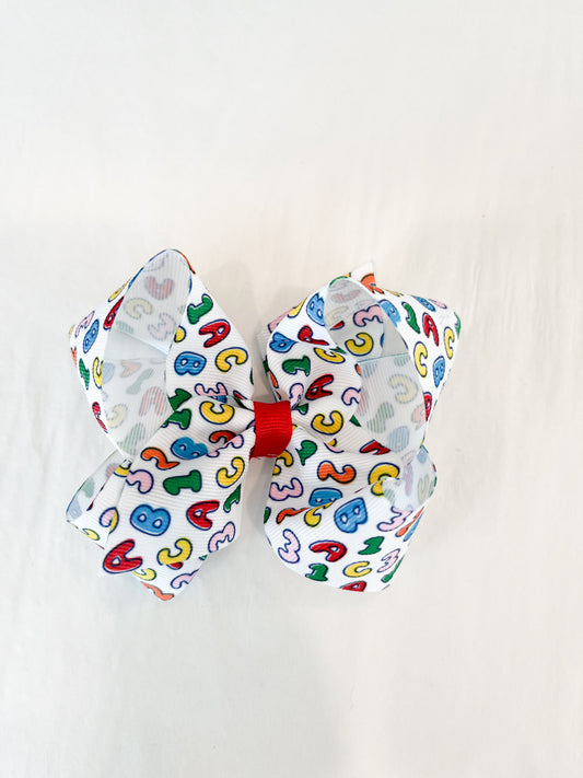 Medium Print Bow, Back to School