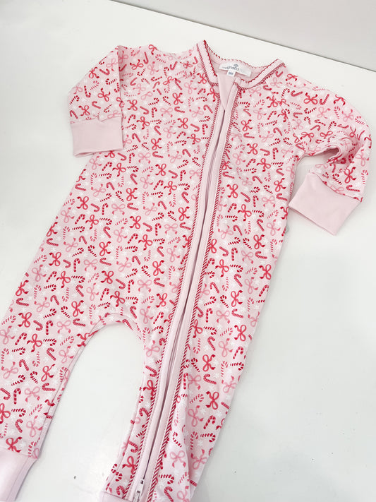 Candy Cane Lane Printed Playsuit - Magpies Paducah
