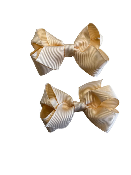 Mini Bow Pair, Nude - Magpies Paducah