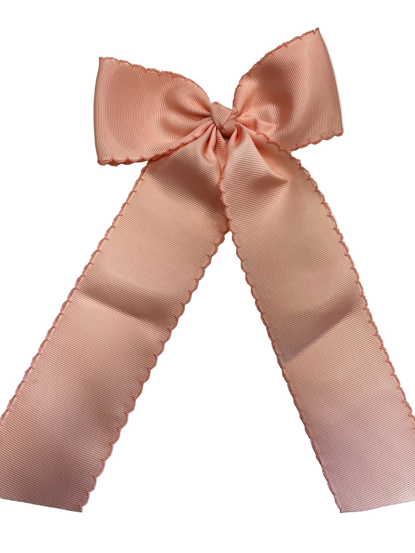 King Moonstitch Bow w/ Tails, Light Coral - Magpies Paducah