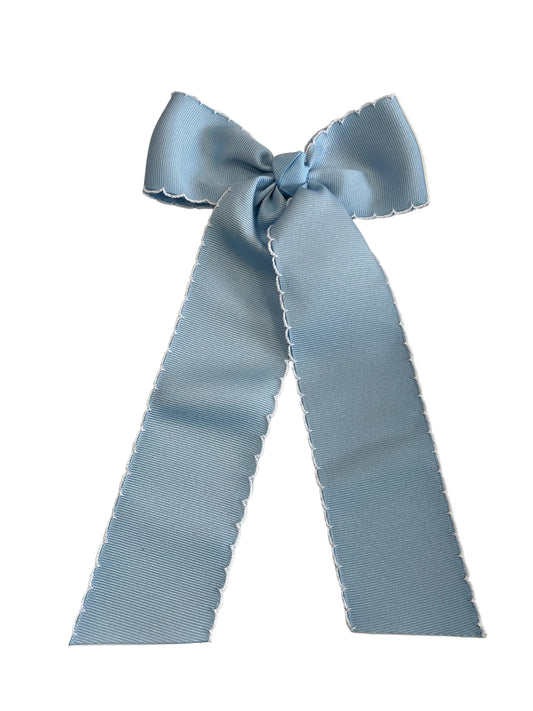 King Moonstitch Bow w/ Tails, Millenium Blue/White - Magpies Paducah