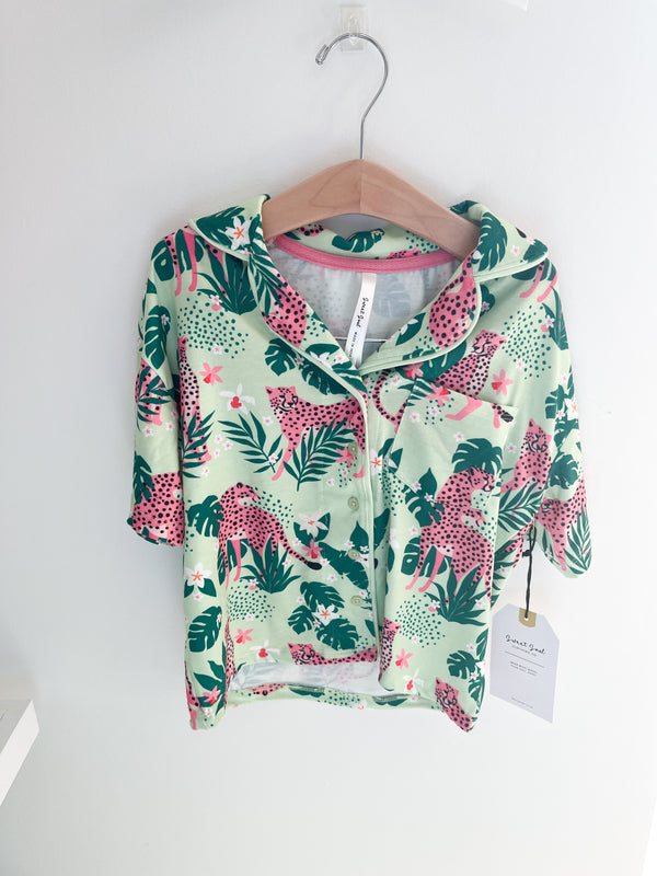 Jungle Leopard Short Lounge Set - Magpies Paducah