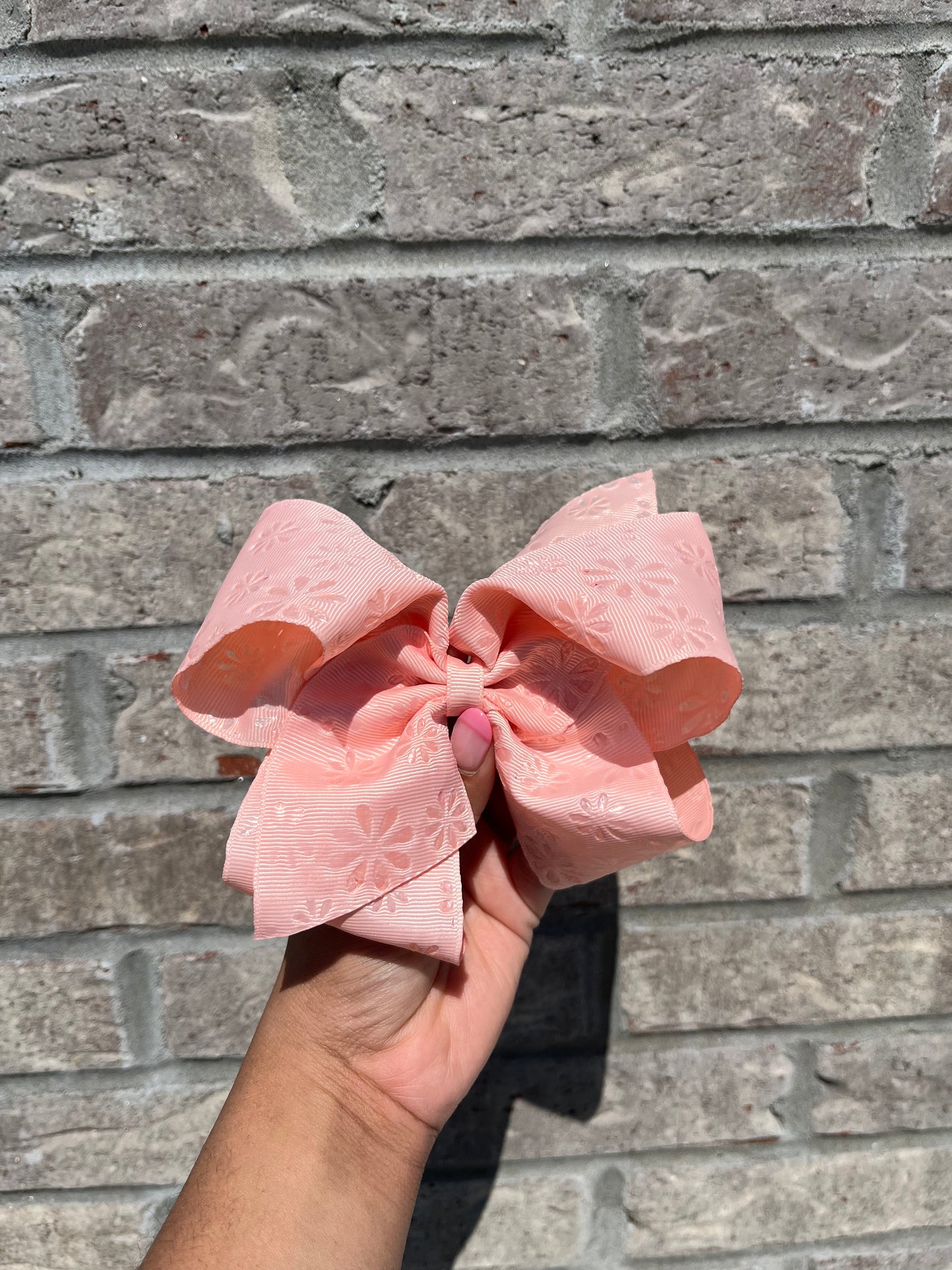 King Embossed Flower Print Bow (6 Colors!) - Magpies Paducah