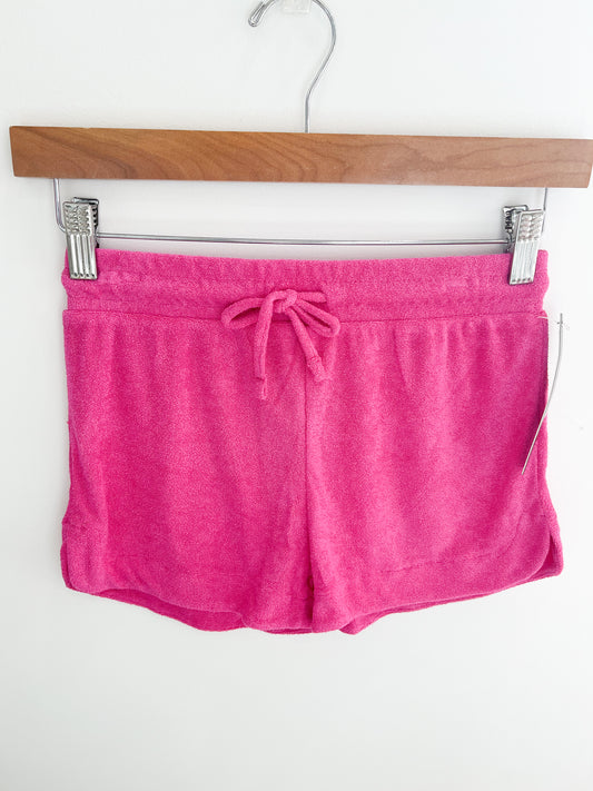 Soft Terry Zip-Up Hoodie & Short Set, Pink - Magpies Paducah