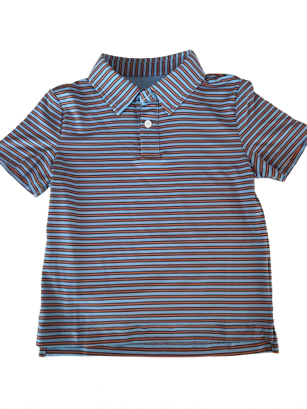 Heritage Polo, Blue and Orange