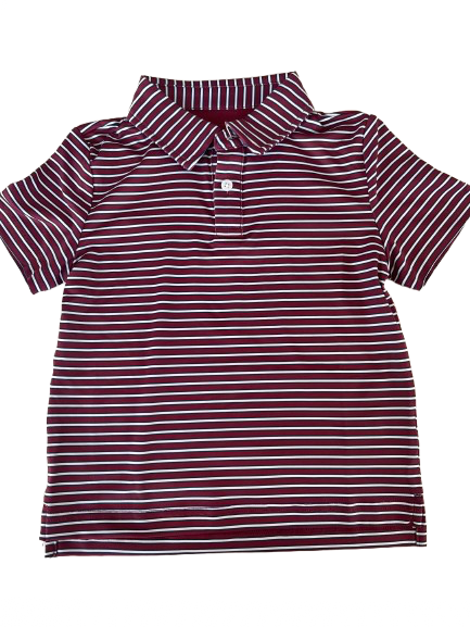 Heritage Polo, Maroon and Navy