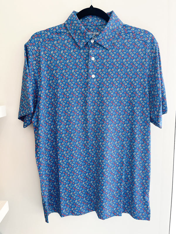 Men's Performance Polo, Floral