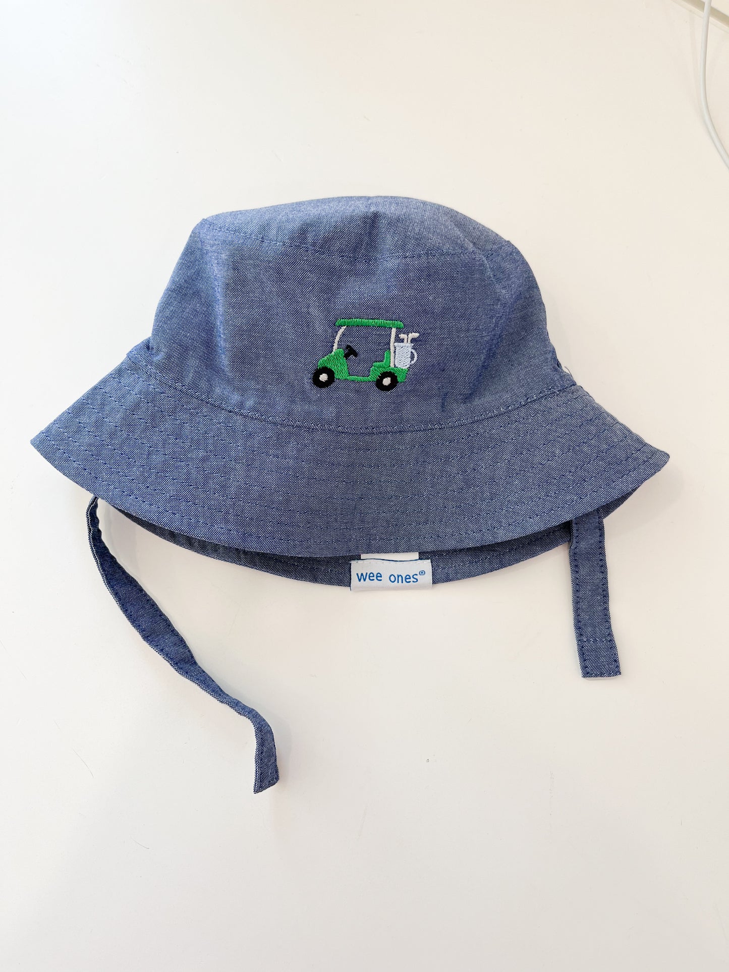 Denim Chambray Bucket Hat, Golf Cart