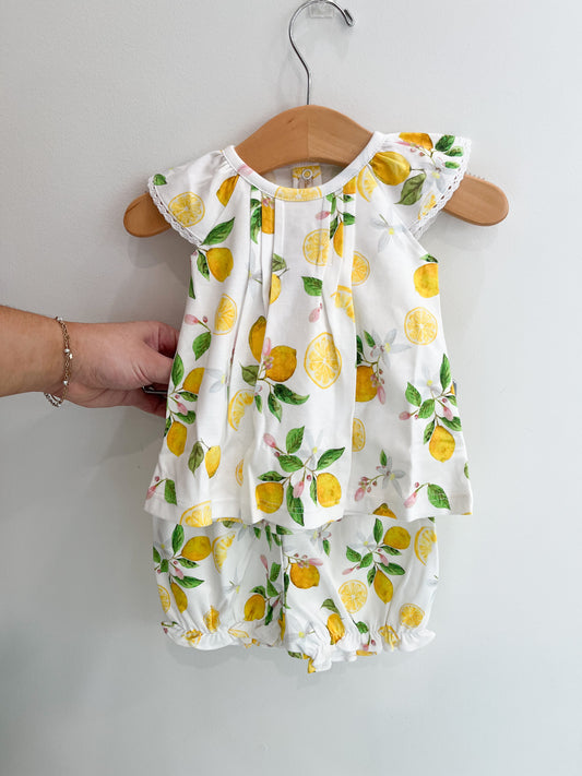 Lemonade Blouse & Bloomer Set - Magpies Paducah
