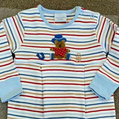 Cowboy Bear Coverall - Magpies Paducah