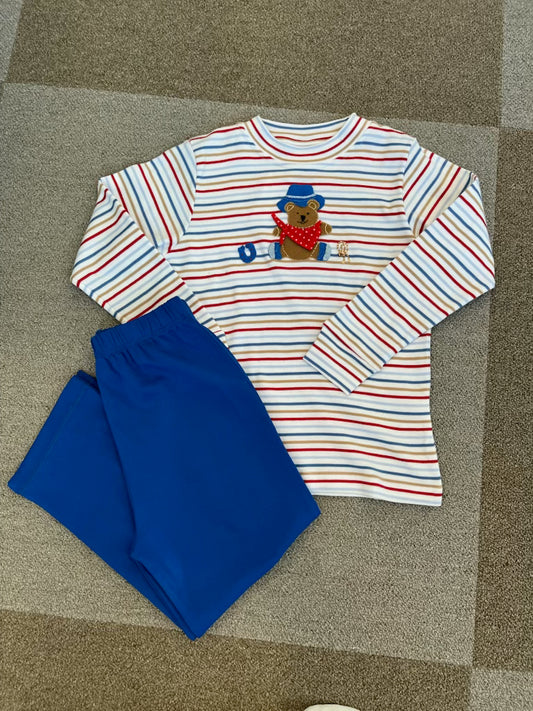 Cowboy Bear Tee + Pant Set - Magpies Paducah