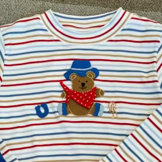 Cowboy Bear Tee + Pant Set - Magpies Paducah
