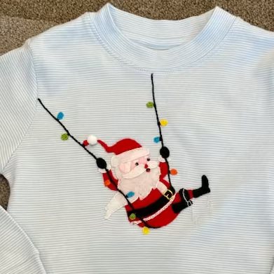 Swinging Santa Crewneck - Magpies Paducah