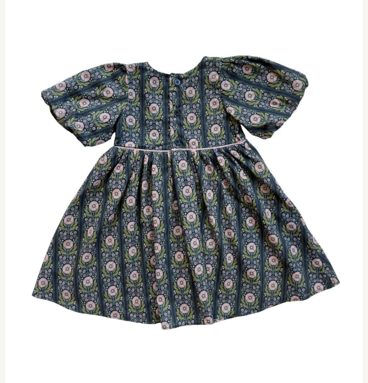 Denise Dress, Navy Floral - Magpies Paducah