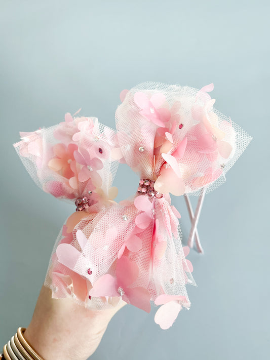 Crystalized Flower Thin Headband (Assorted Colors!) - Magpies Paducah