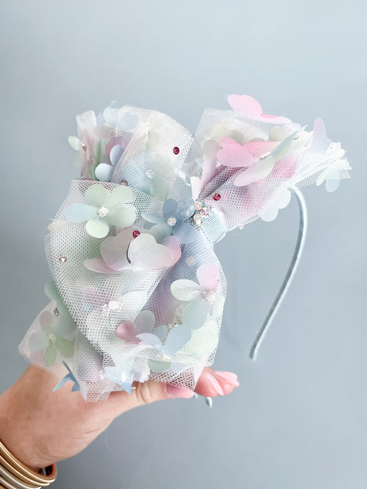 Crystalized Flower Thin Headband (Assorted Colors!) - Magpies Paducah