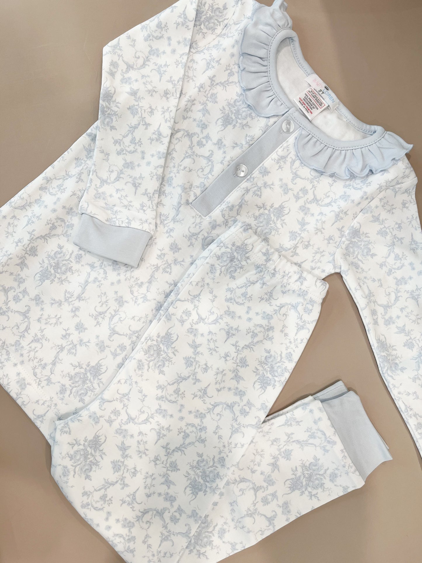Blair Blue Floral Pajama Set - Magpies Paducah
