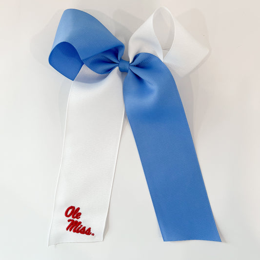 King 2Tone Ole Miss Bow w/ Tails