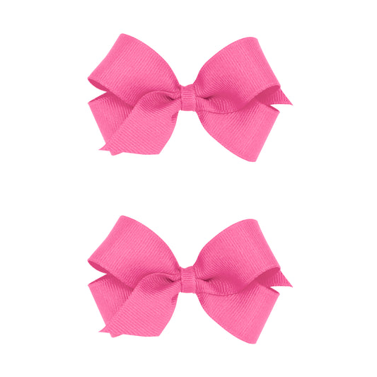 Mini Bow Pair, Hot Pink - Magpies Paducah