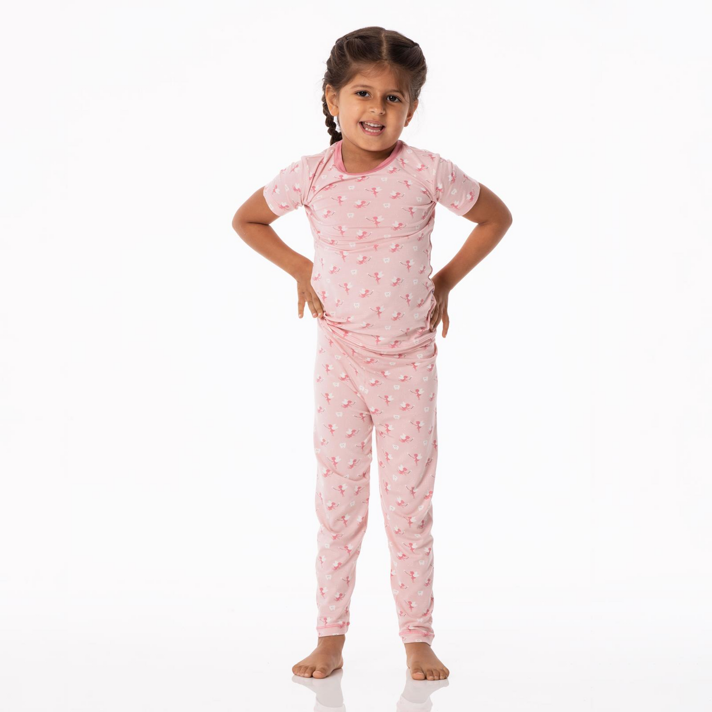 Short Sleeve PJ Set, Baby Rose Tooth Fairy - Magpies Paducah