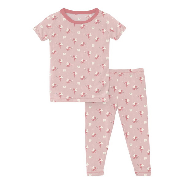 Short Sleeve PJ Set, Baby Rose Tooth Fairy - Magpies Paducah