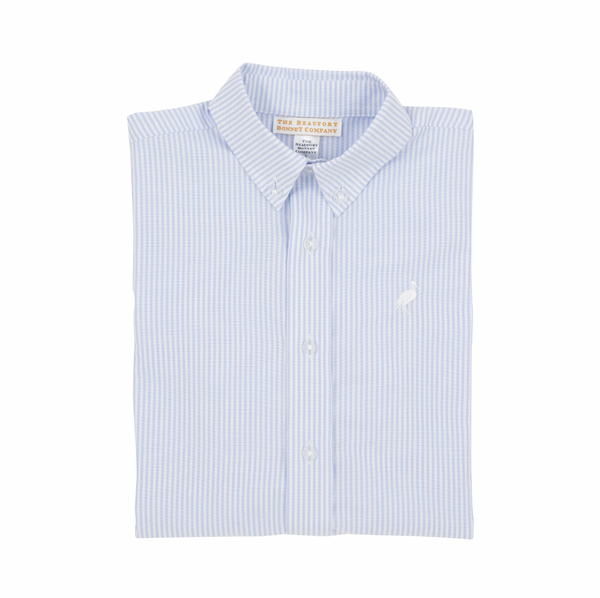 Dean's List Shirt, Blue Oxford Stripe - Magpies Paducah