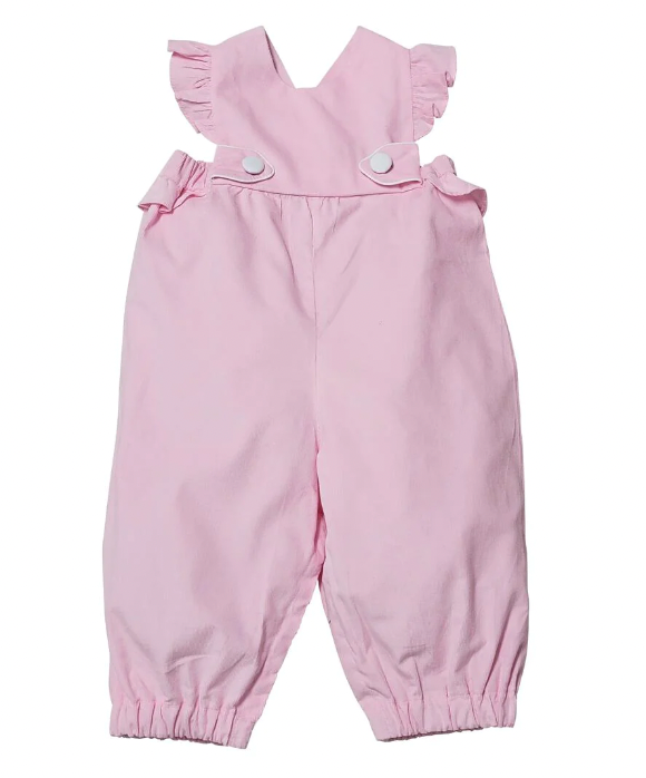 Pink Corduroy Girl Romper - Magpies Paducah