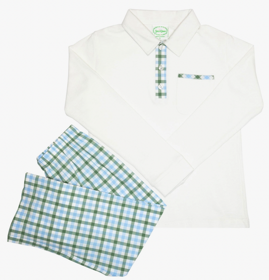 Hudson Collared Shirt & Pant Set - Magpies Paducah