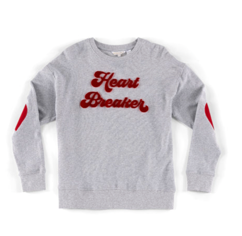 Women's 'Heart Breaker' Sweatshirt, Grey - Magpies Paducah