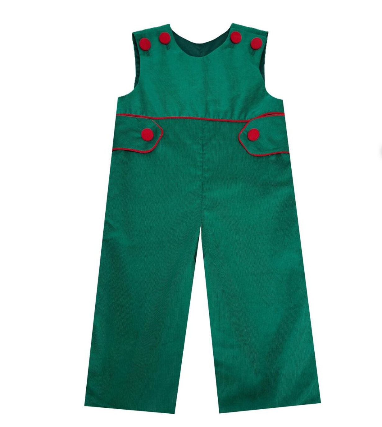 Green Corduroy Boys Overall - Magpies Paducah