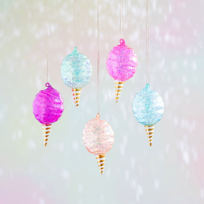 Iridescent Cotton Candy Ornament (Asst. Styles) - Magpies Paducah