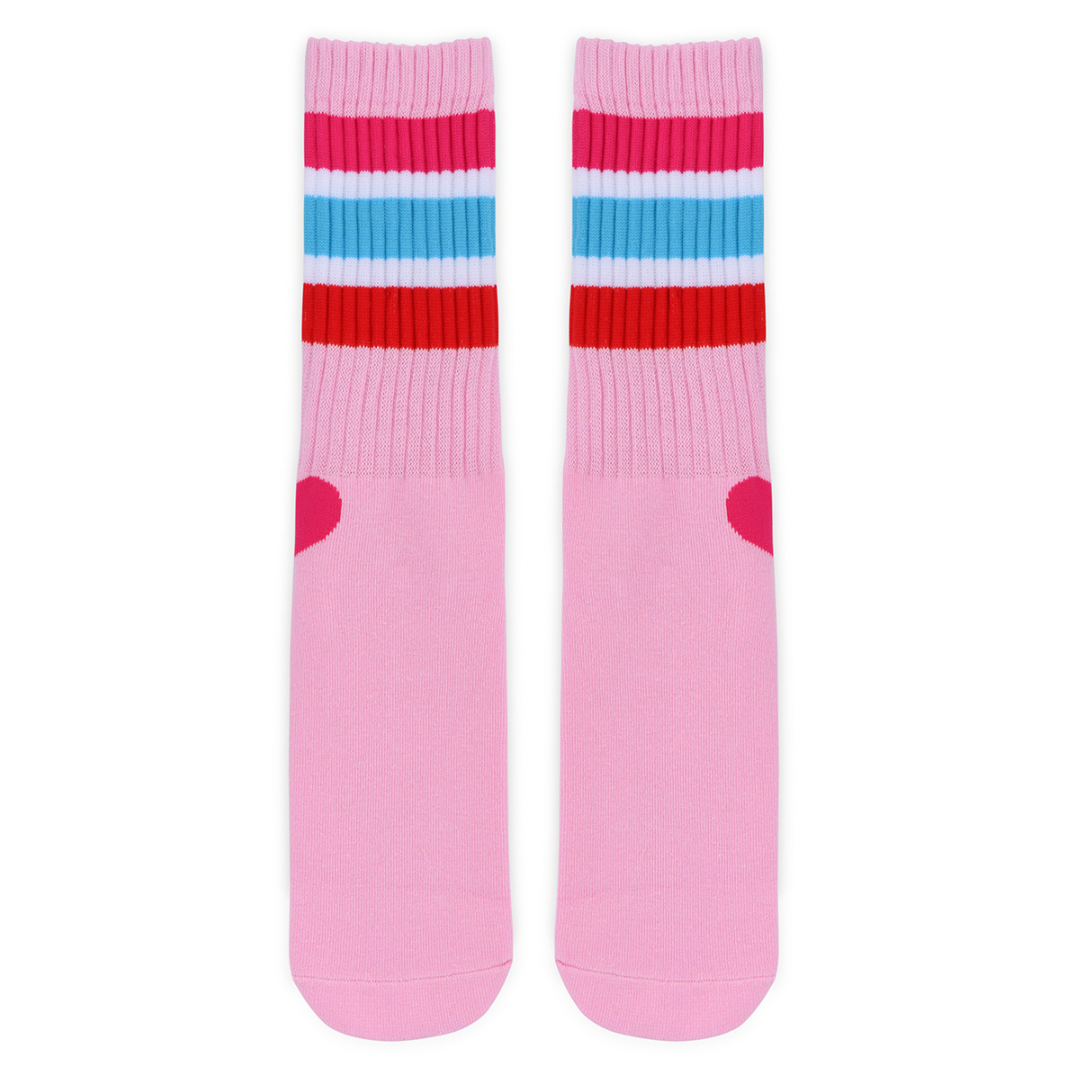 Pink Sweet Stripes Socks - Magpies Paducah